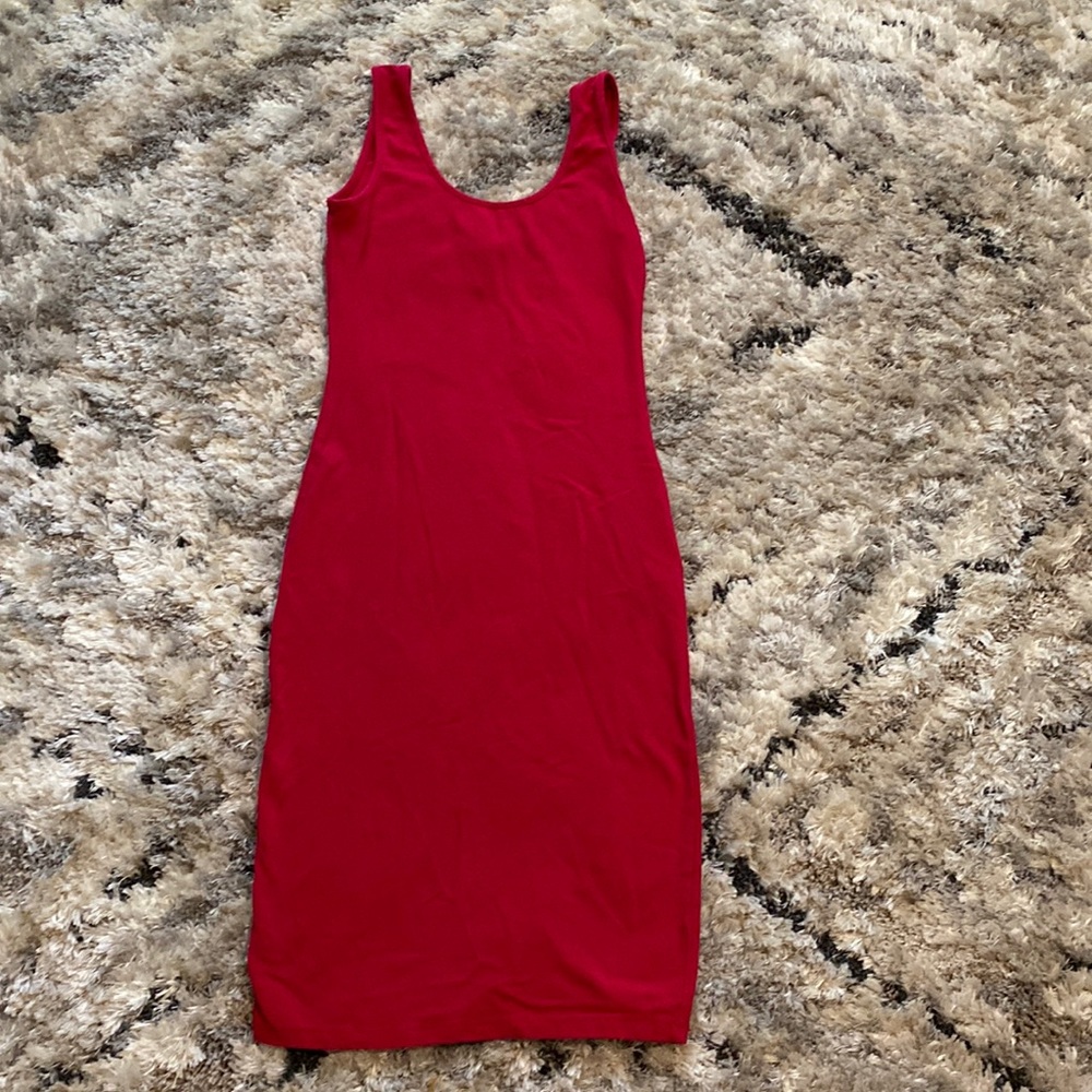 Planet Gold Red Dress- Size XS